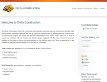 Tablet Screenshot of deltaconstructionaz.com